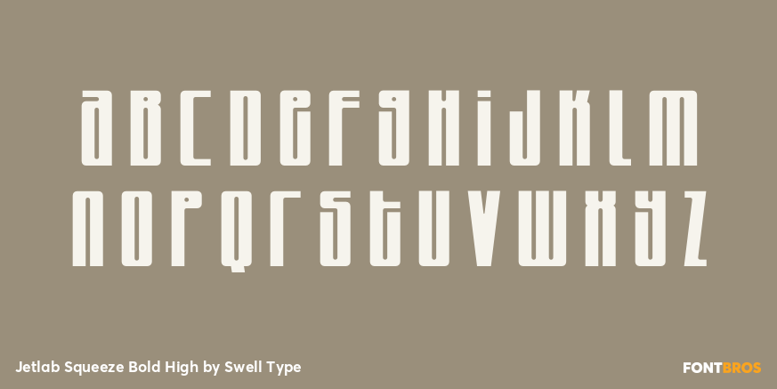 Jetlab Squeeze Bold High Font Poster #1