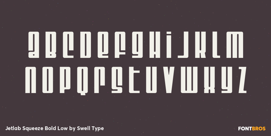Jetlab Squeeze Bold Low Font Poster #3