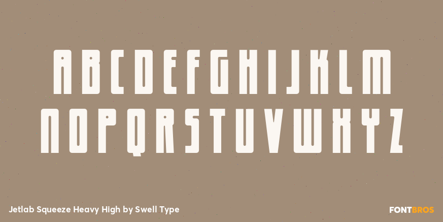 Jetlab Squeeze Heavy High Font Poster #2