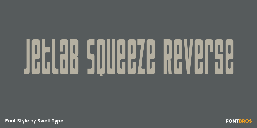 Jetlab Squeeze Reverse Font Poster #1