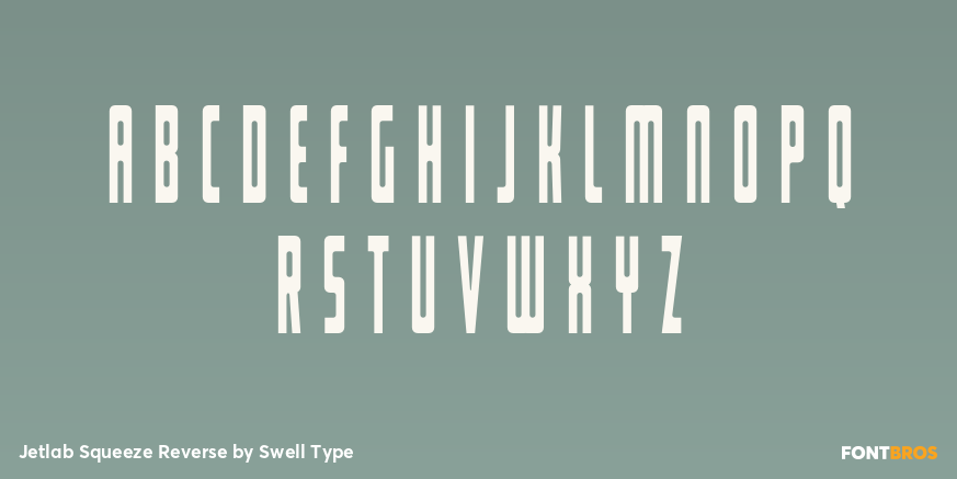 Jetlab Squeeze Reverse Font Poster #2
