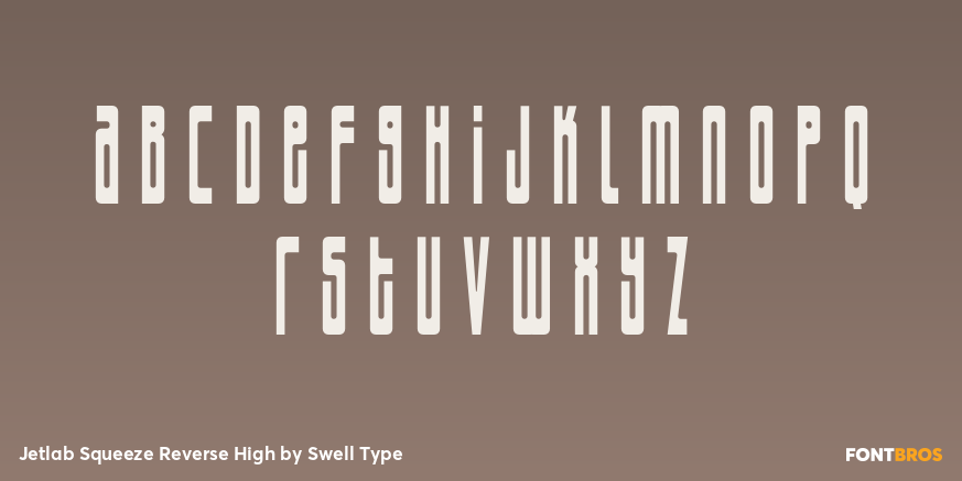Jetlab Squeeze Reverse High Font Poster #3