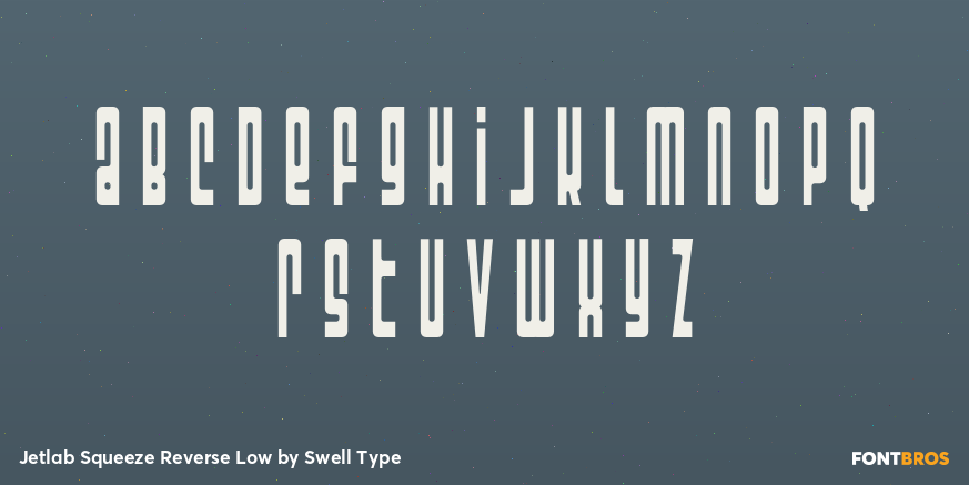 Jetlab Squeeze Reverse Low Font Poster #3