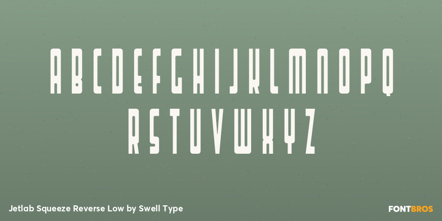 Jetlab Squeeze Reverse Low Font Poster #1