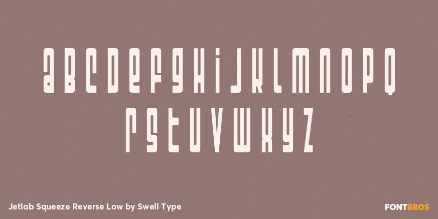 Jetlab Squeeze Reverse Low Font Poster #1