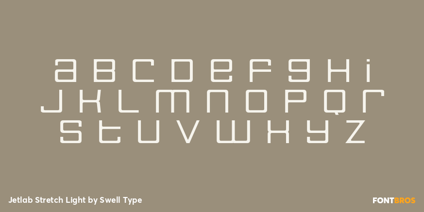 Jetlab Stretch Light Font Poster #1