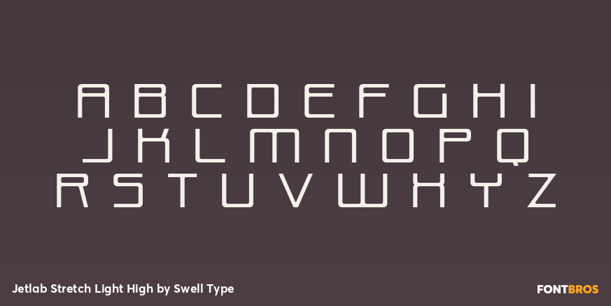 Jetlab Stretch Light High Font Poster #2