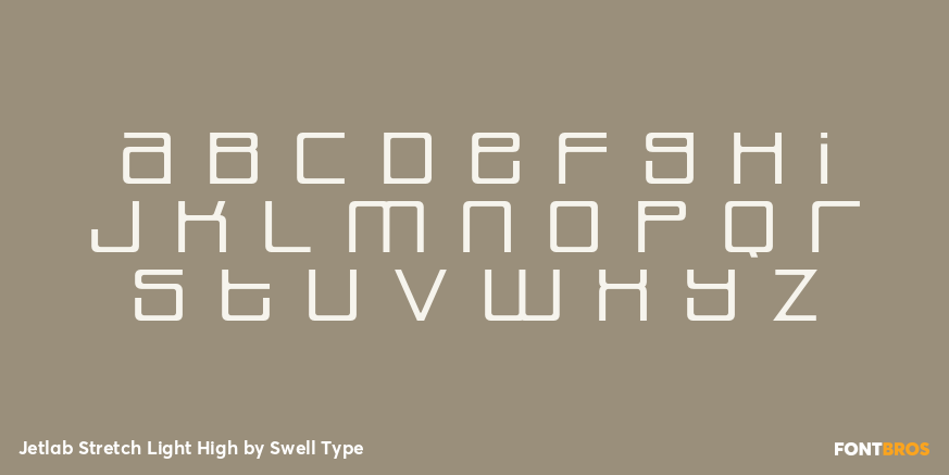 Jetlab Stretch Light High Font Poster #3