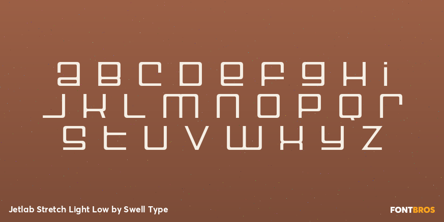 Jetlab Stretch Light Low Font Poster #3