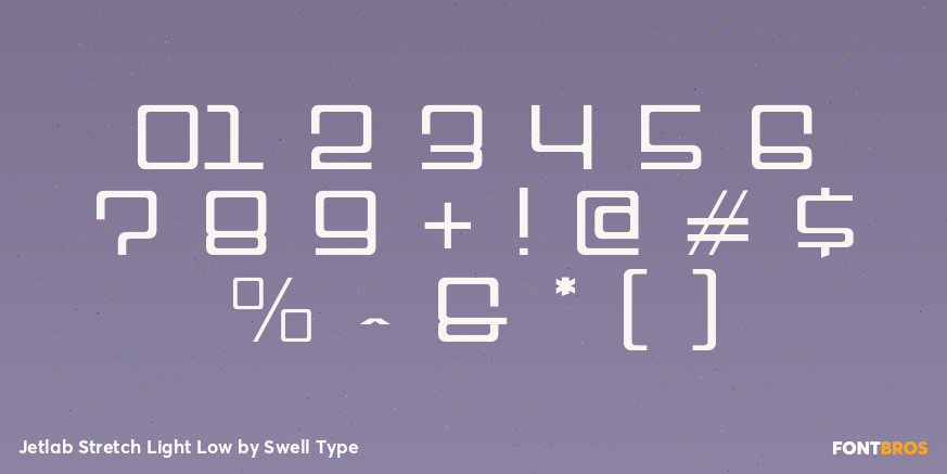 Jetlab Stretch Light Low Font Poster #4