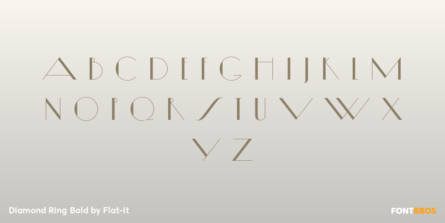 Diamond Ring Bold Font Poster #3