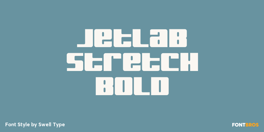 Jetlab Stretch Bold Font Poster #1