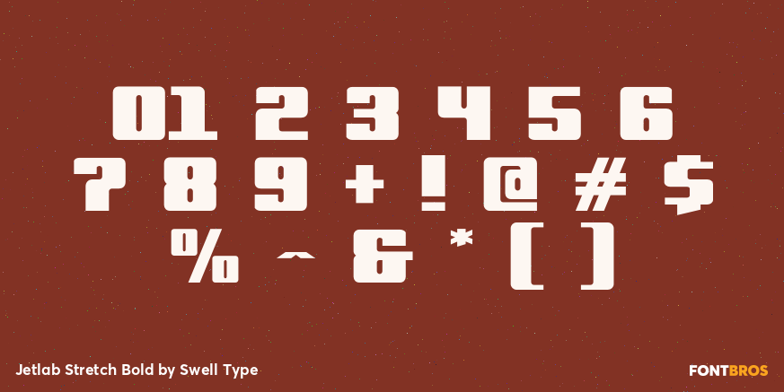 Jetlab Stretch Bold Font Poster #1