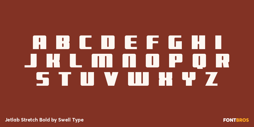 Jetlab Stretch Bold Font Poster #2