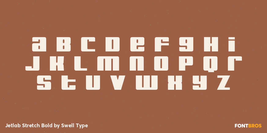 Jetlab Stretch Bold Font Poster #3