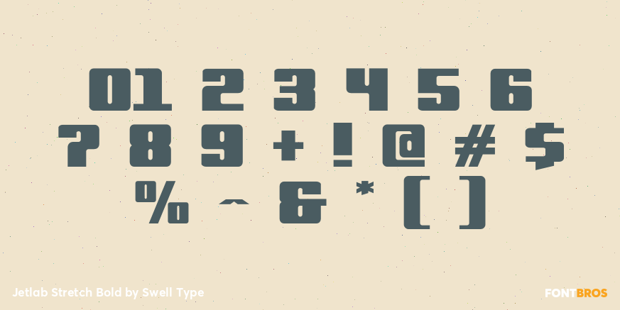 Jetlab Stretch Bold Font Poster #4