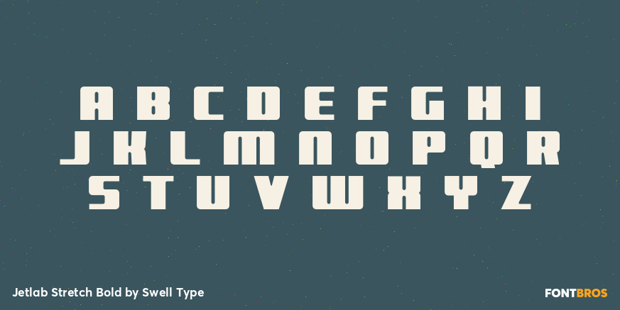 Jetlab Stretch Bold Font Poster #1
