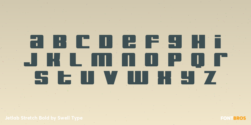 Jetlab Stretch Bold Font Poster #1