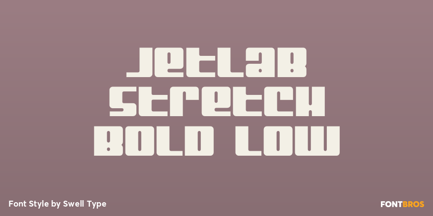 Jetlab Stretch Bold Low Font Poster #1
