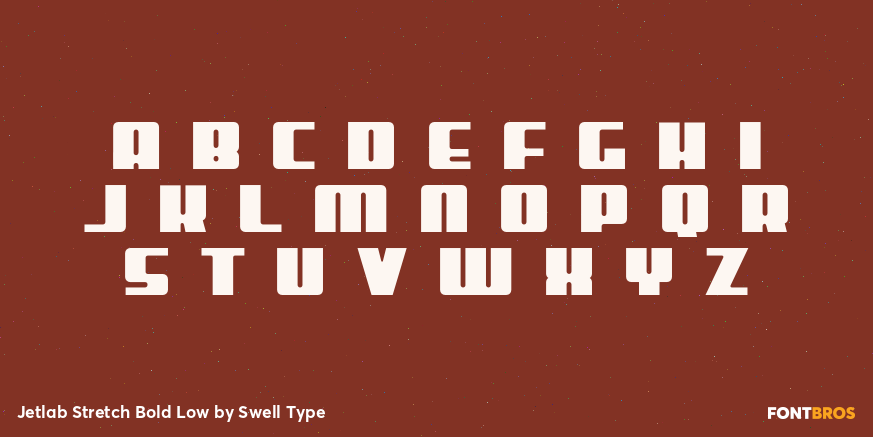 Jetlab Stretch Bold Low Font Poster #1