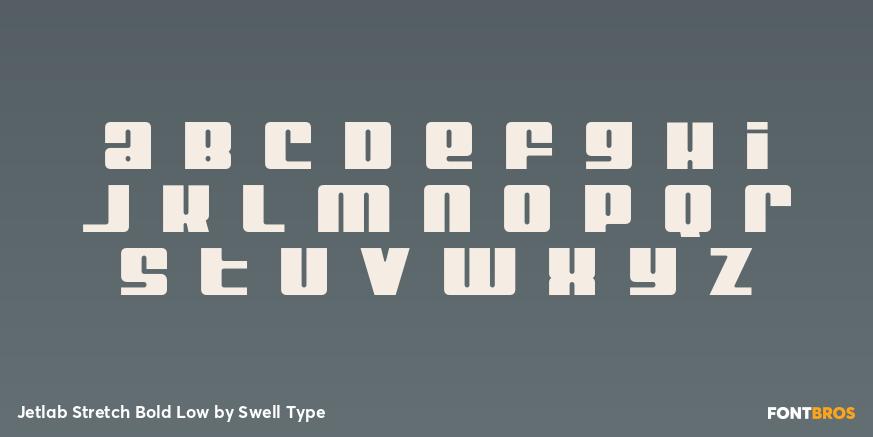 Jetlab Stretch Bold Low Font Poster #1