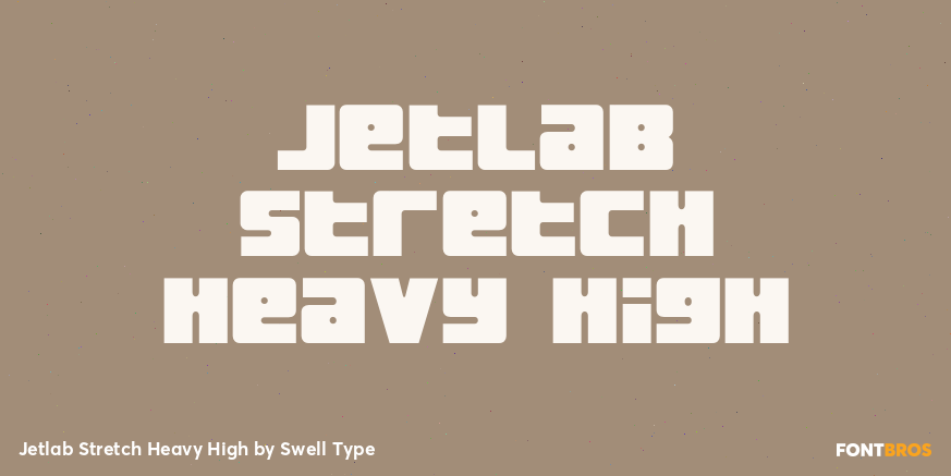 Jetlab Stretch Heavy High Font Poster #1