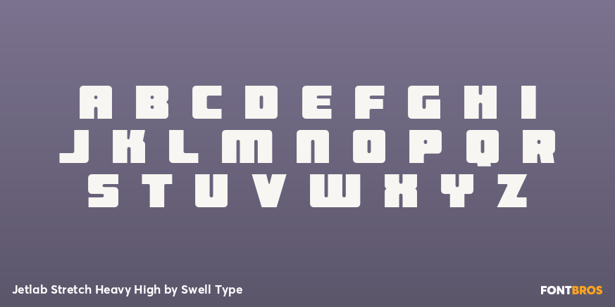 Jetlab Stretch Heavy High Font Poster #2
