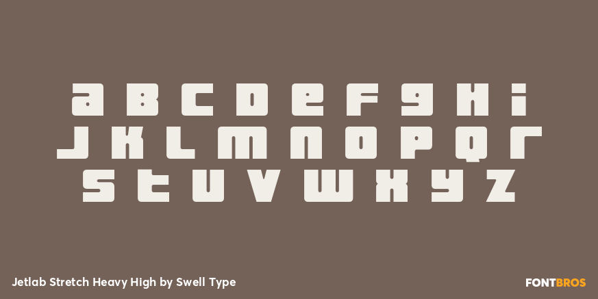 Jetlab Stretch Heavy High Font Poster #3