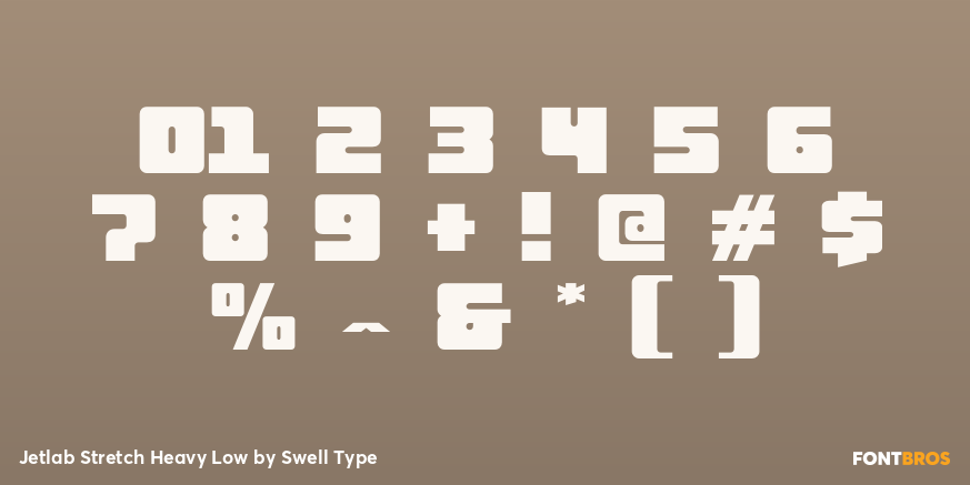 Jetlab Stretch Heavy Low Font Poster #1