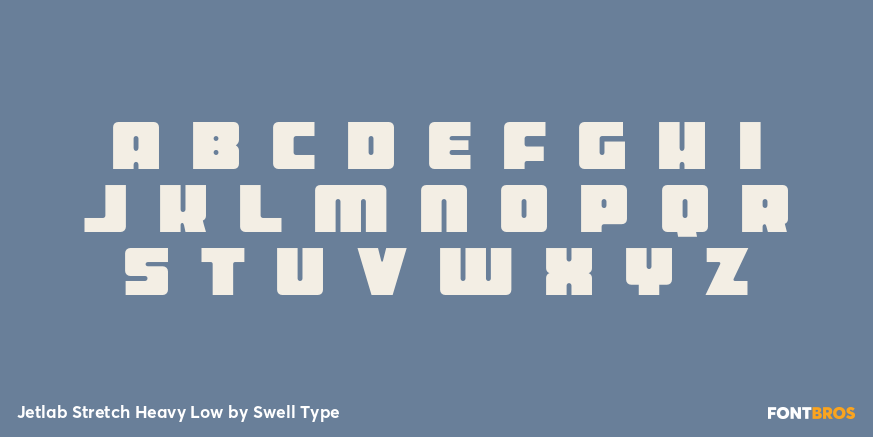 Jetlab Stretch Heavy Low Font Poster #2