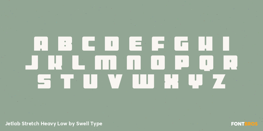 Jetlab Stretch Heavy Low Font Poster #1