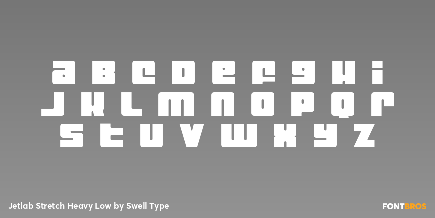 Jetlab Stretch Heavy Low Font Poster #1
