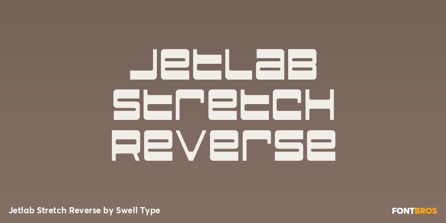 Jetlab Stretch Reverse Font Poster #1