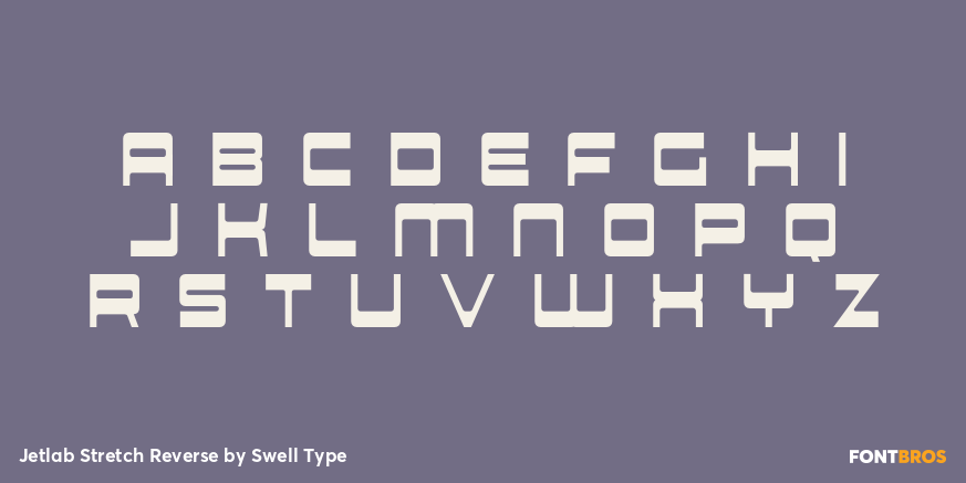 Jetlab Stretch Reverse Font Poster #2
