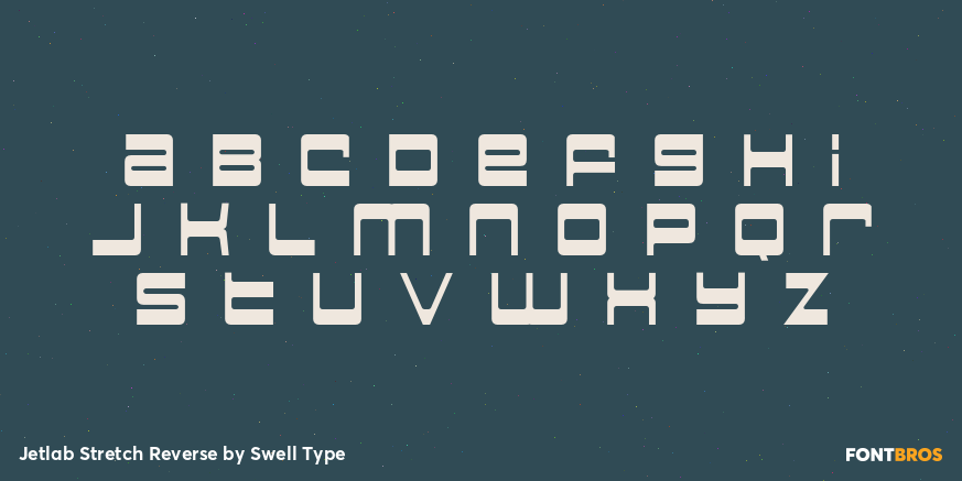 Jetlab Stretch Reverse Font Poster #3
