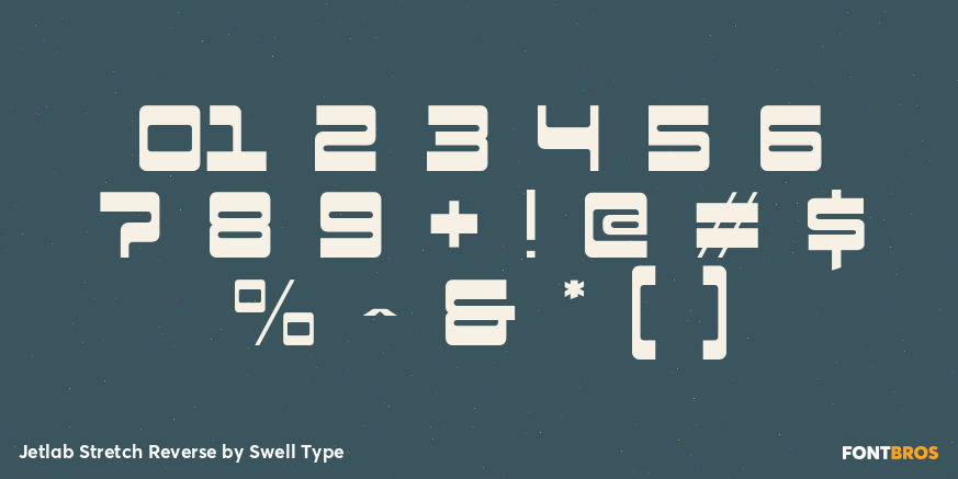 Jetlab Stretch Reverse Font Poster #4