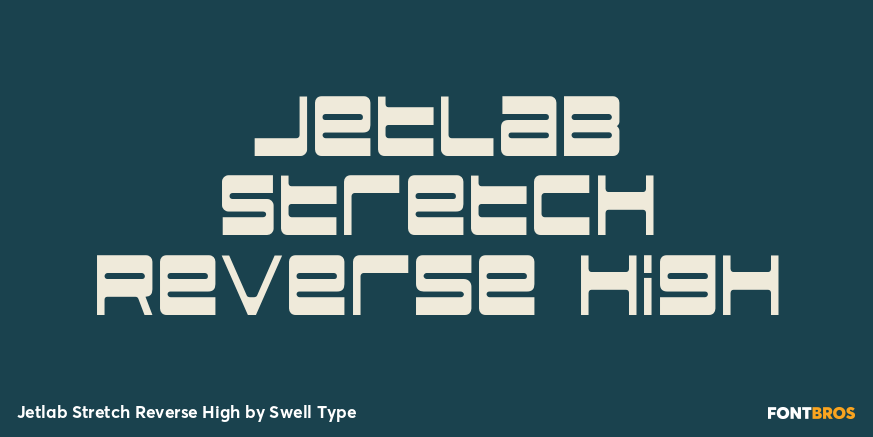 Jetlab Stretch Reverse High Font Poster #1