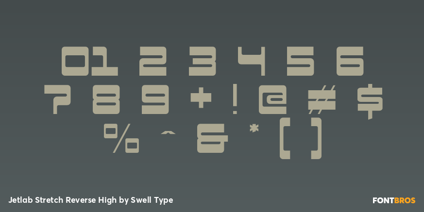 Jetlab Stretch Reverse High Font Poster #4