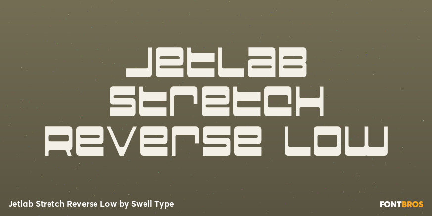 Jetlab Stretch Reverse Low Font Poster #1