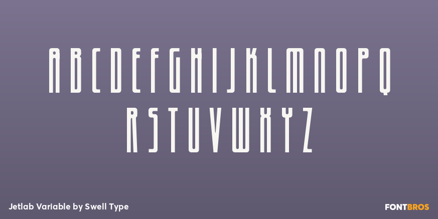 Jetlab Variable Font Poster #2