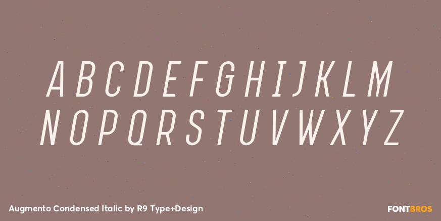 Augmento Condensed Italic Font Poster #1