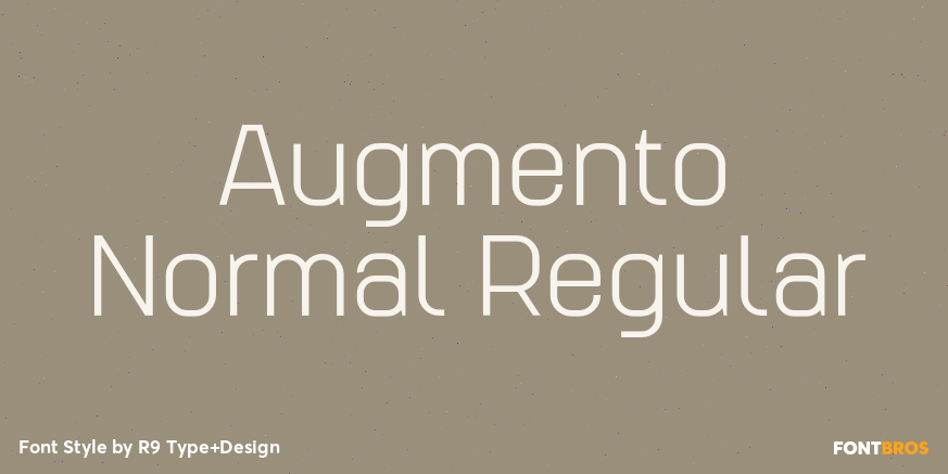 Augmento Normal Regular Font Poster #1