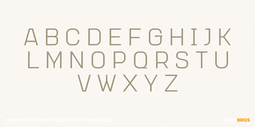 Augmento Normal Regular Font Poster #2