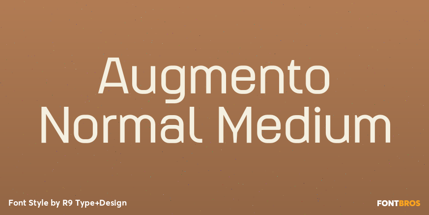 Augmento Normal Medium Font Poster #1