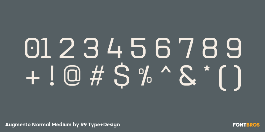 Augmento Normal Medium Font Poster #4