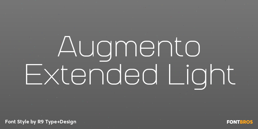 Augmento Extended Light Font Poster #1