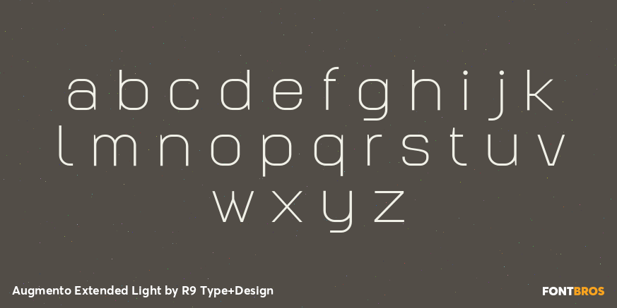 Augmento Extended Light Font Poster #3