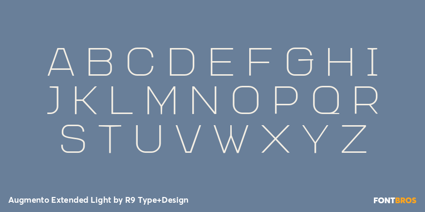 Augmento Extended Light Font Poster #2