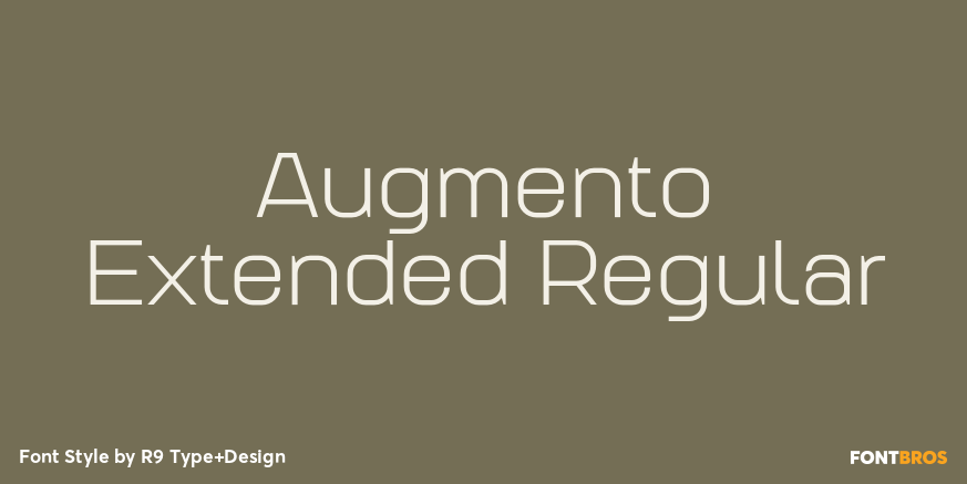 Augmento Extended Regular Font Poster #1