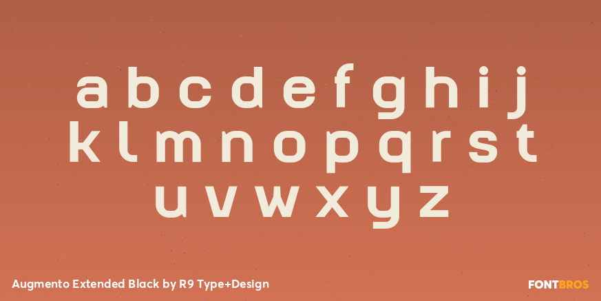 Augmento Extended Black Font Poster #3